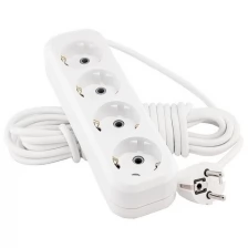 Удлинитель Lux У4-Е-02 4 Sockets 2m White