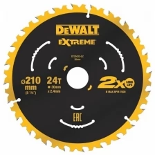 DeWalt Диск пильный DeWalt DT20432-QZ 210 ммx30 мм 24зуб