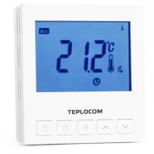 Терморегулятор TEPLOCOM TS-Prog-220/3A белый