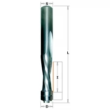 Фреза спиральная CMT 191.064.11B, монолитная 6,35x25,4x76 Z=2 S=6 RH