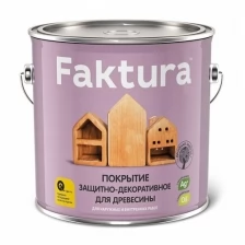 FAKTURA покрытие защитно-декоративное с льняным маслом, ионами серебра,для вн/нар.,тик (9л)