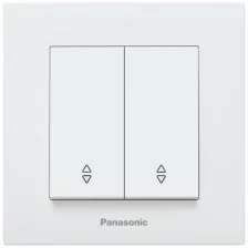 Переключатель Panasonic Karre Plus скрыт. 2кл. IP20 белый (упак.:1шт) (WKTC00112WH-RU)