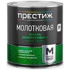 Эмаль декоративная по металлу молотковая Престиж, 0,8 л, серая