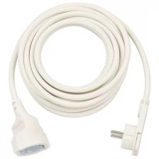 1168980250 Brennenstuhl удлинитель-переноска Extension Cable,5м., кабель белый 1,5мм2, 1 роз.,IP20