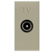 Розетка TV ABB ZENIT, одиночная, скрытый монтаж, шампань, 2CLA215070N1901