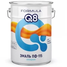 Эмаль ПФ-115 алкидная Formula Q8, глянцевая, 20 кг, голубая