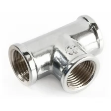 Тройник вн. 1/2 Хром, General Fittings (Тройник хром 1/2"х1/2"х1/2" Вн./Вн./Вн.) (270014B040404A)