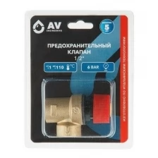 Предохранительный клапан 1/2" 6 бар AV ENGINEERING