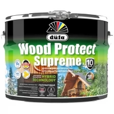 Декоративная высокопрочная пропитка по дереву Dufa Wood Protect Supreme (2,5л) тиковое дерево