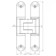 Петля дверная Simonswerk TECTUS TE 340 3D, полированный никель