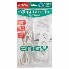 Удлинитель Engy Премиум 3м/3роз (ПВС 2х0 75)